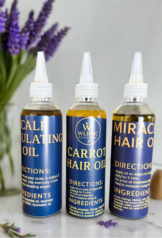 3 set of oils